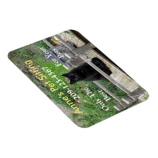 Black Cat  Business Magnet Magneet (Rechterzijde)