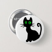 Black Cat Button (Voorkant /achterkant)