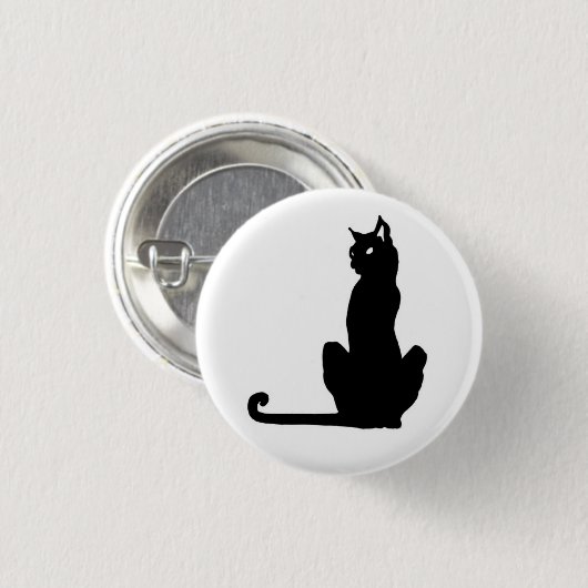 Black Cat Button (Voorkant /achterkant)