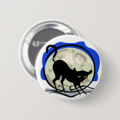 Black Cat Button (Voorkant /achterkant)