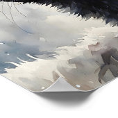 Black Cat by Window Art Print Cozy Feline Wall Art (Hoek)