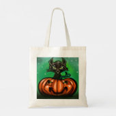 Black Cat Canvas tas (Achterkant)
