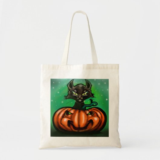 Black Cat Canvas tas (Voorkant)