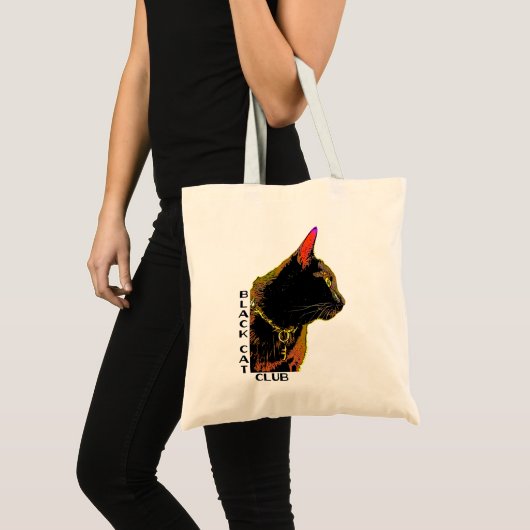 Black Cat canvas tas (Voorkant (product))