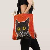 Black Cat Canvas tas (Dichtbij)