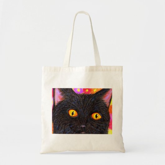Black Cat Canvas tas (Voorkant)