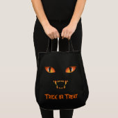 Black Cat Canvas tas Halloween Trick or treat Bag (Voorkant (product))