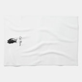 Black Cat Cartoon Beste Huisdier Moeder Theedoek (Horizontaal)