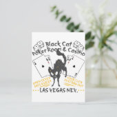 Black Cat Casino Briefkaart (Staand voorkant)