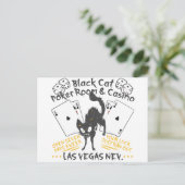 Black Cat Casino Briefkaart (Staand voorkant)