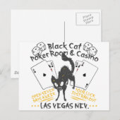 Black Cat Casino Briefkaart (Voorkant / Achterkant)