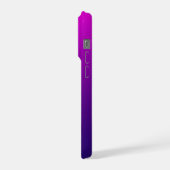 Black Cat Celestial Mystical Purple Pink iPhone Hoesje (Linkerkant)