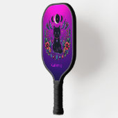 Black Cat Celestial Mystical Purple Pink Pickleball Paddle (Links)