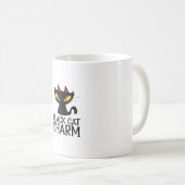 Black Cat Charm Halloween Koffiemok (Voorkant rechts)