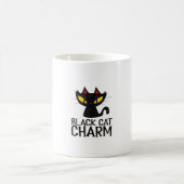 Black Cat Charm Halloween Koffiemok (Center)