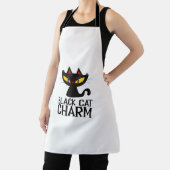 Black Cat Charm Halloween Schort (Insitu)