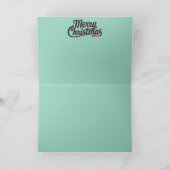 Black Cat Christmas Cookies Card Kaart (Binnen)