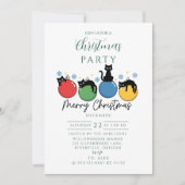 Black Cat Christmas Kaart (Voorkant)