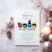 Black Cat Christmas Kaart