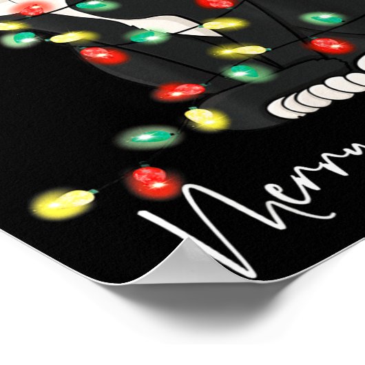 Black Cat Christmas Light Christmas Black Cat With Poster (Hoek)