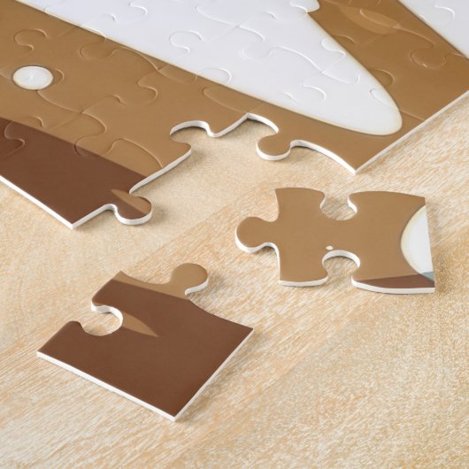 Black Cat Christmas Snow Holiday Legpuzzel (Zijkant)