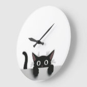 Black Cat Clock Grote Klok (Hoek)