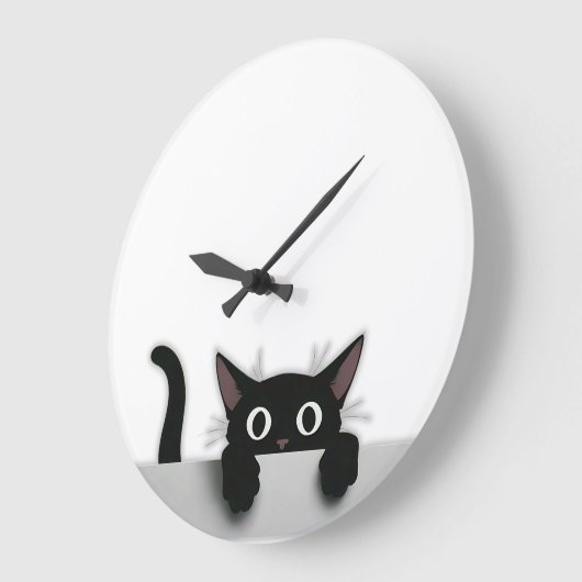 Black Cat Clock Grote Klok (Hoek)
