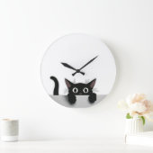 Black Cat Clock Grote Klok (Huis)
