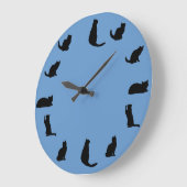 Black Cat Clock Grote Klok (Hoek)