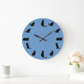 Black Cat Clock Grote Klok (Huis)