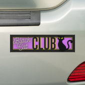 Black Cat Club Bumpersticker (Op auto)