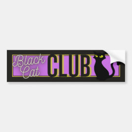 Black Cat Club Bumpersticker