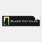 Black Cat Club Bumpersticker (Voorkant)