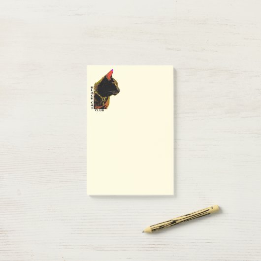 Black Cat Club Post-It Notes (Op bureau)