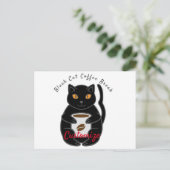 Black Cat Coffee Break Thunder_Cove Briefkaart (Staand voorkant)