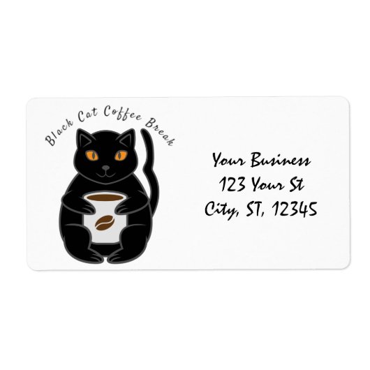 Black Cat Coffee Break Thunder_Cove Etiket (Voorkant)