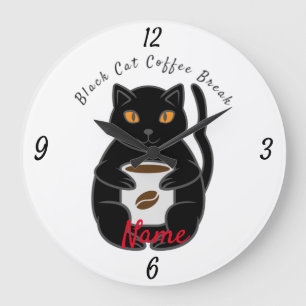 Black Cat Coffee Break Thunder_Cove Grote Klok