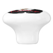 Black Cat Coffee Break Thunder_Cove Keramische Knop (Zijkant)