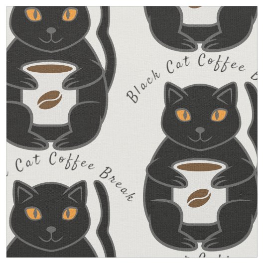 Black Cat Coffee Break Thunder_Cove Stof (Close Up)