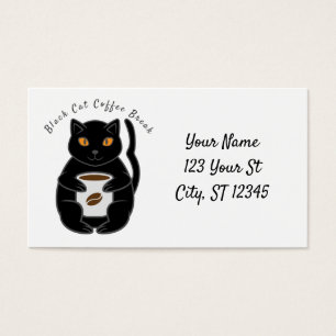Black Cat Coffee Break Thunder_Cove Visitekaartje