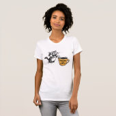 Black Cat Coffee Lover T-Shirt (Voorkant volledig)