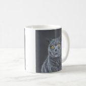 Black cat coffee or tea mug koffiemok (Voorkant rechts)
