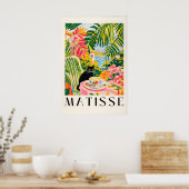 Black Cat Coffee Print Henri Matisse Style Kitchen (Keuken)