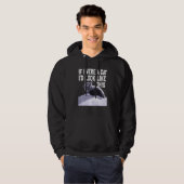 Black Cat Crazy Kat als ik een kat was Hoodie (Voorkant volledig)
