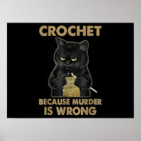 Black Cat Crochet omdat de moord verkeerd is