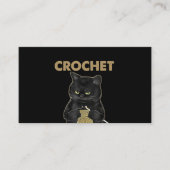 Black Cat Crochet omdat de moord verkeerd is Visitekaartje (Voorkant)