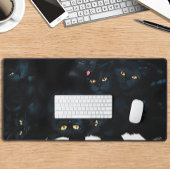 Black Cat Cuddle Bureaumat