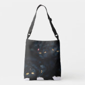 Black Cat Cuddle Crossbody Tas (Achterkant)