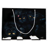 Black Cat Cuddle Groot Cadeauzakje (Achterkant)