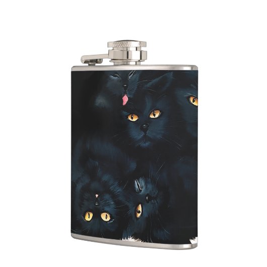 Black Cat Cuddle Heupfles (Links)